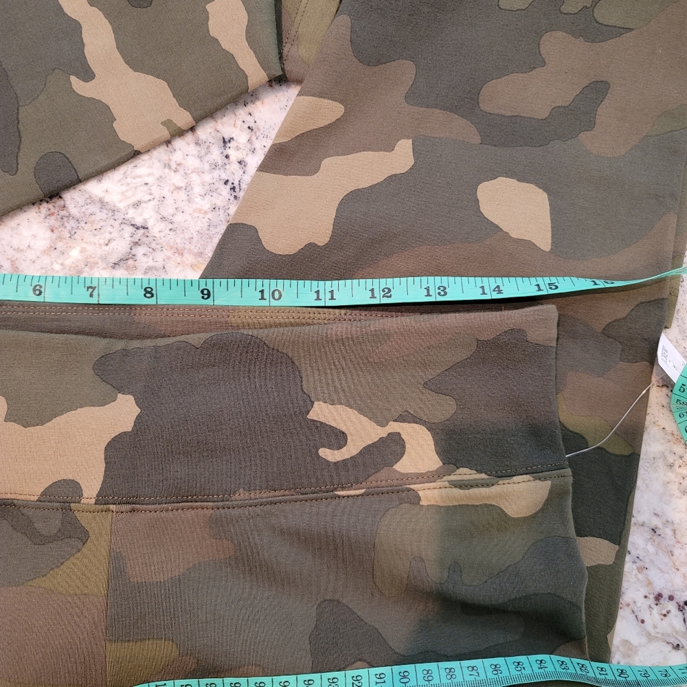 New! J. CREW XXL XX-LARGE Camo Leggings Army Green Khaki Pants NWT - Picture 5 of 8